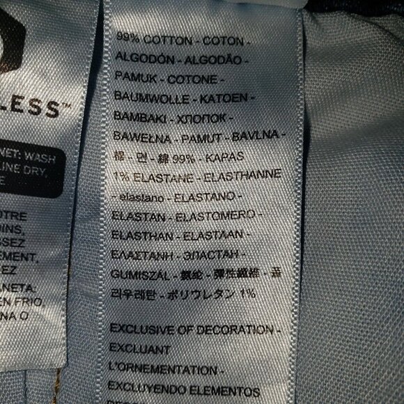 Levi's 501 Cutoff Jean Shorts Women Size W33 Dark Wash Raw Edge Western Country - Picture 9 of 16